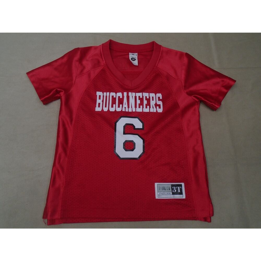 Toddler Tampa Bay Buccaneers Baker Mayfield Baw Red Football Jersey Size 3T